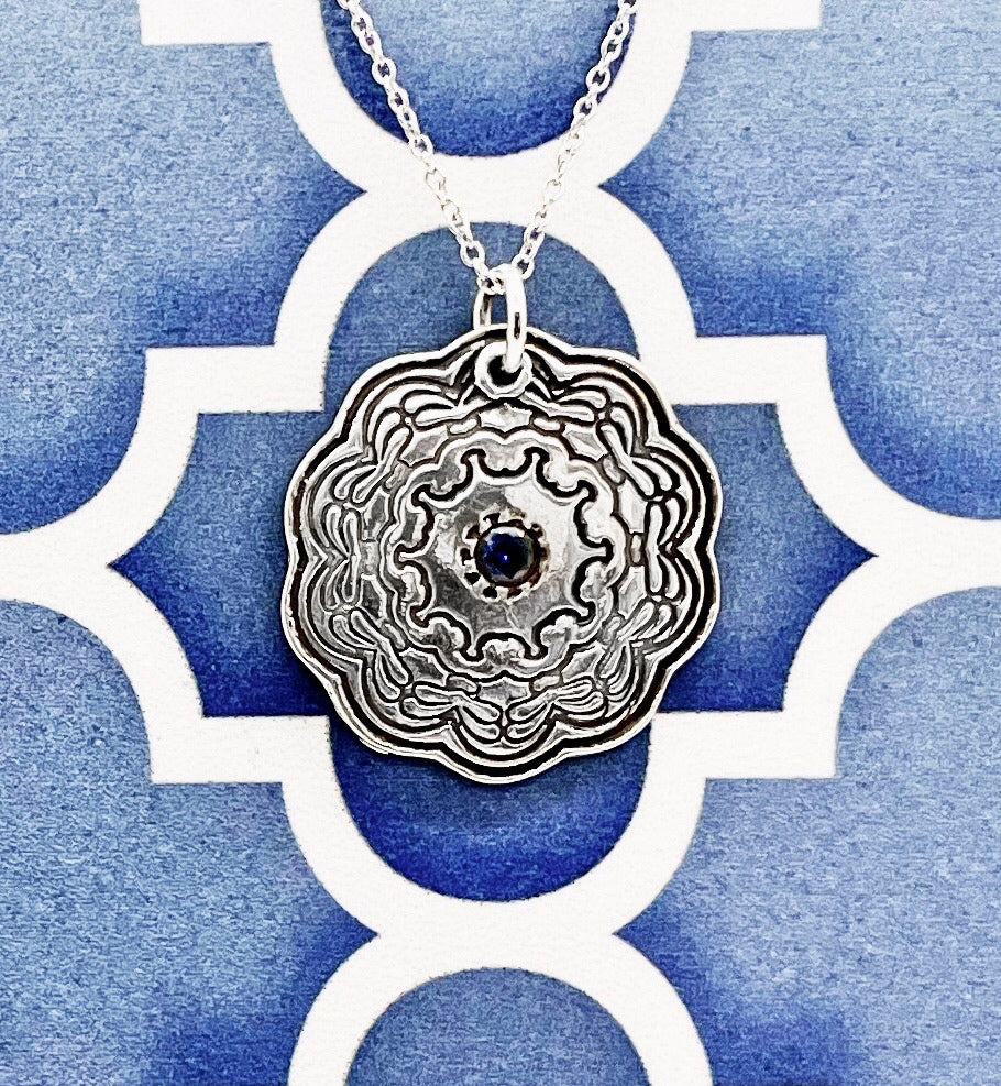 Blue Mandala Pendant