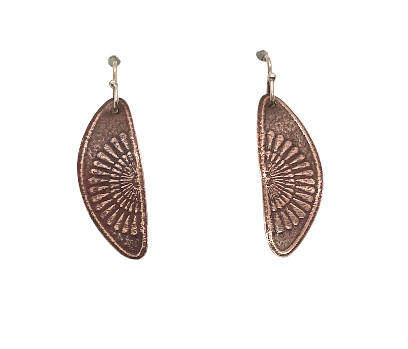 Copper Sunburst Earrings
