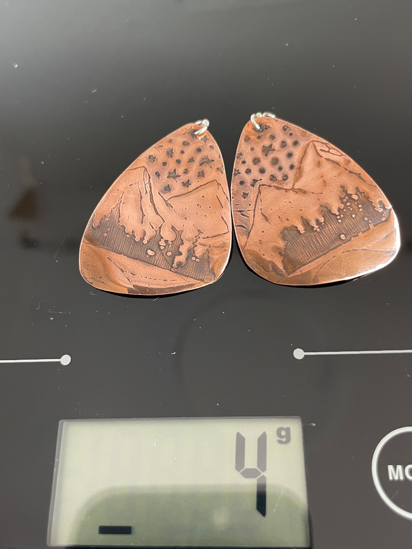 Copper Mountains Earrings