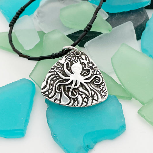 Octopus at Play Pendant