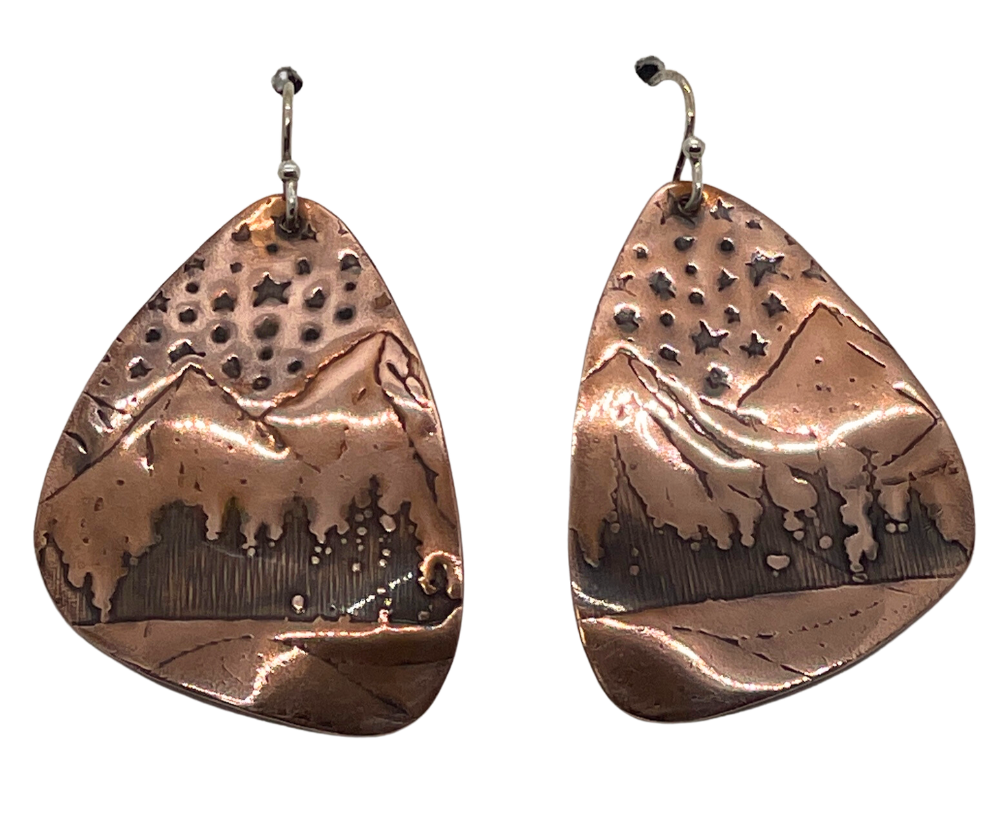 Copper Mountains Earrings
