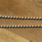 18in, 1.3mm mini ball sterling silver chain. 16" length.  Made in Italy.